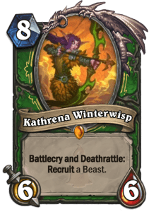 Kathrena Winterwisp, Servitore leggendario per il Cacciatore
