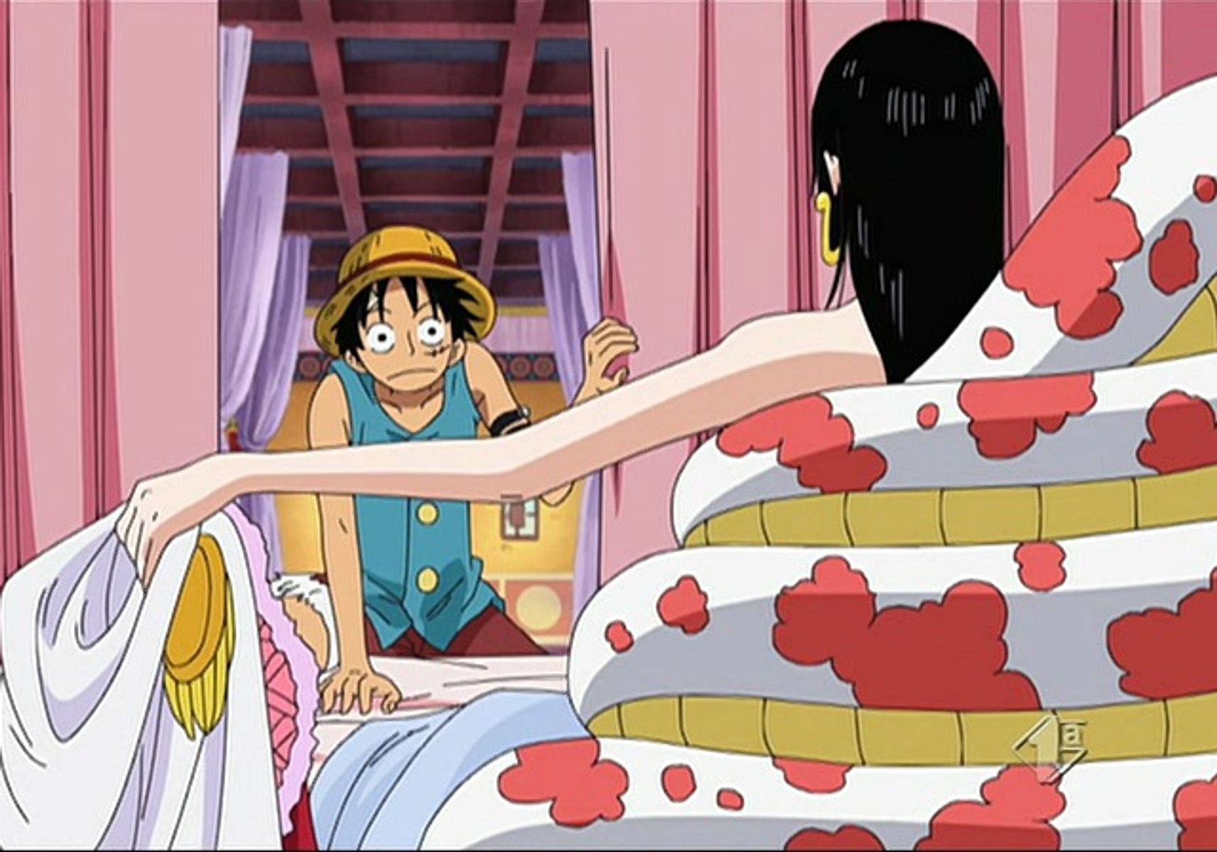 boa hancock and luffy