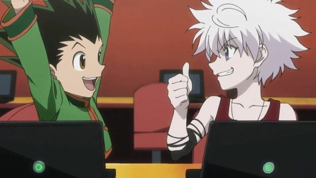 hunter x hunter gon killua felici happy joy