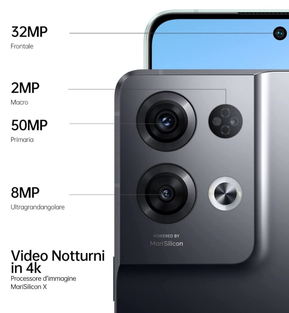 OPPO Reno8 Pro 5G fotocamere 