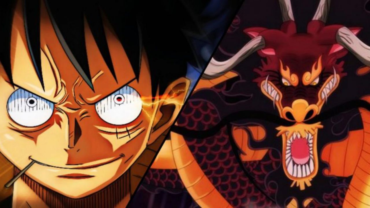 one piece luffy kaido entrano mondo dragon ball illustrazione oda v3 416712 1280x720 1