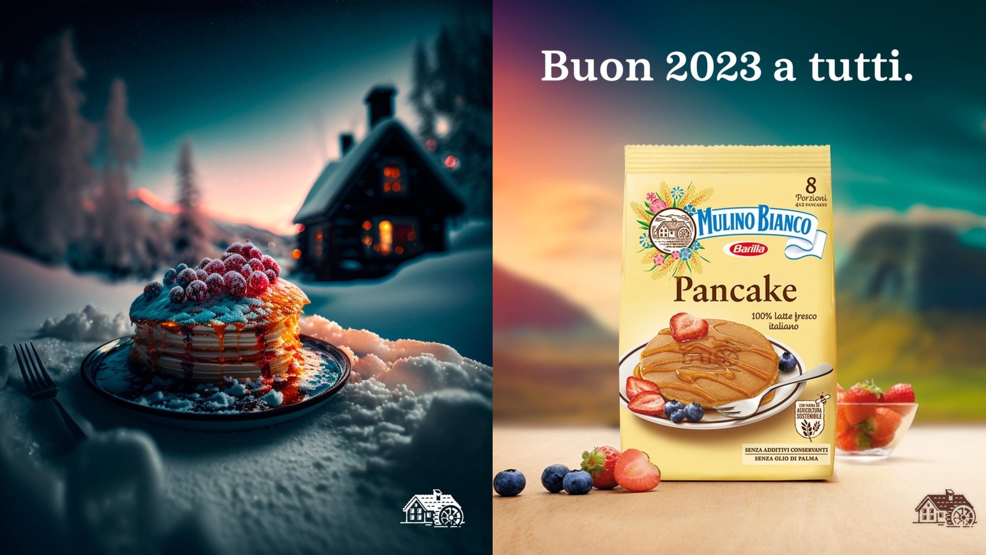 Mulino Bianco utilizza l'AI Art per pubblicizzare i suoi pancake