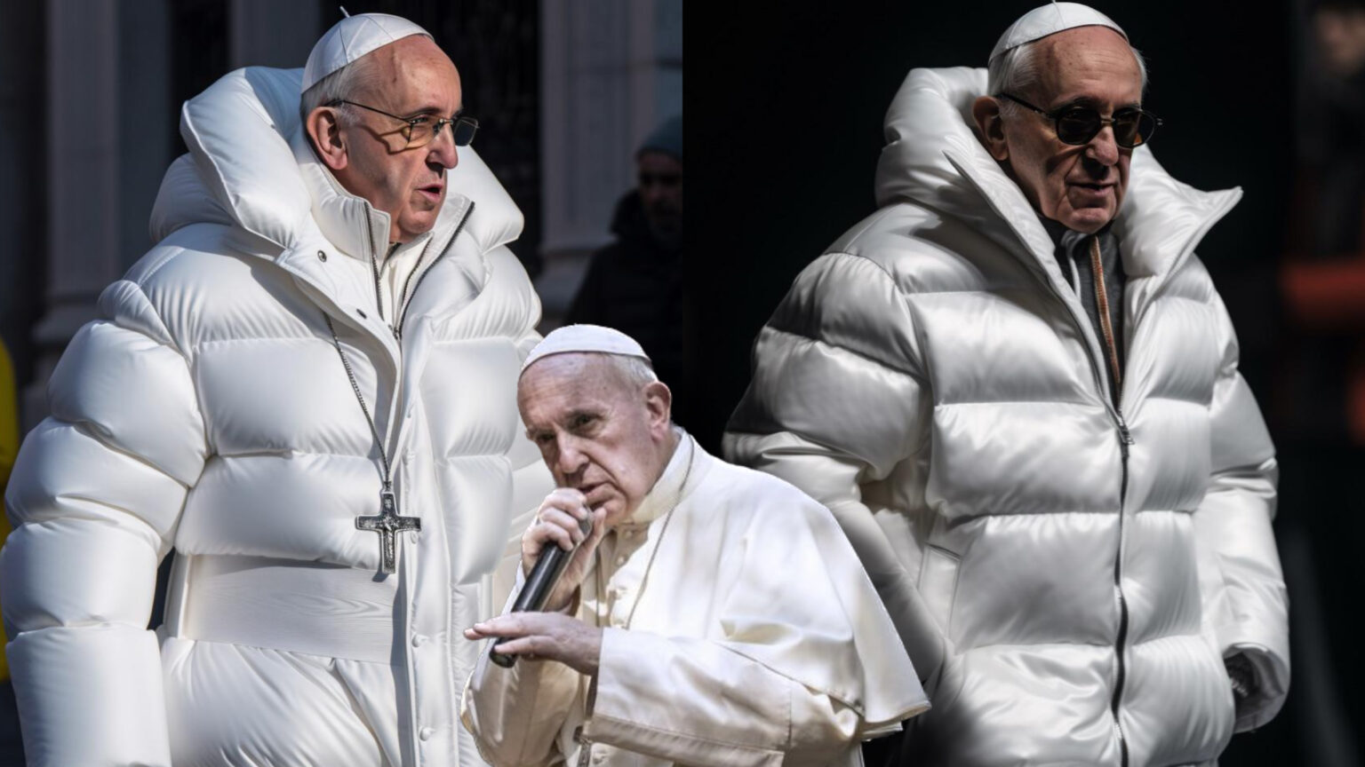 Il piumino alla moda di papa Francesco: le immagini generate con ...