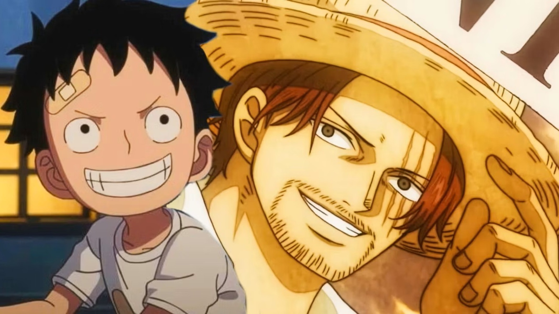 One Piece Luffy Shanks 1