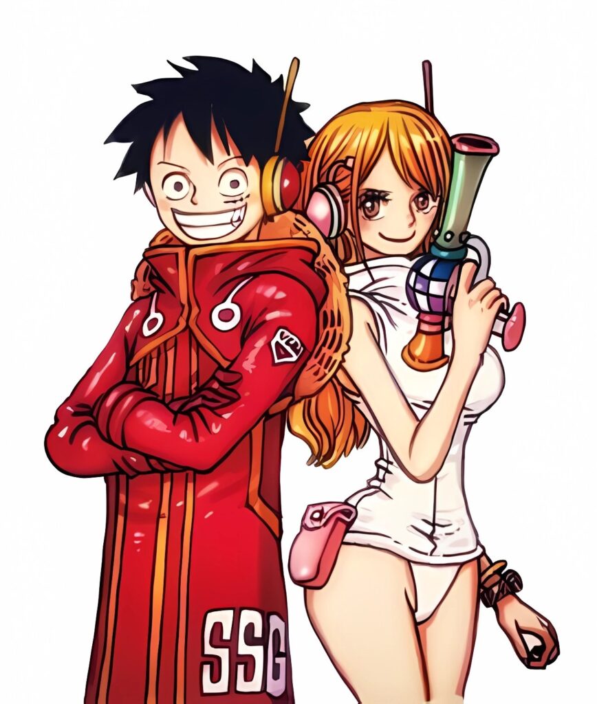 Momenti di Rufy e Nami di One Piece