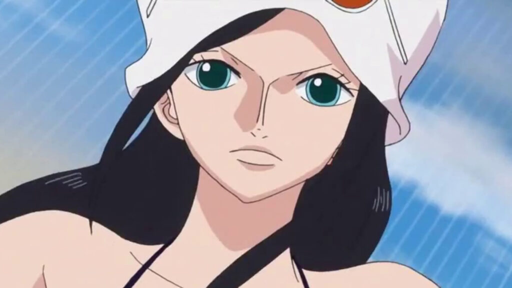 Nico Robin nell'anime di One Piece nell'arco di Dressrosa 