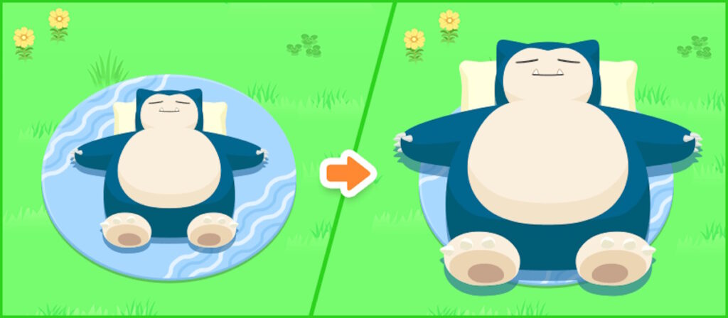 Pokémon Sleep Far crescere Snorlax