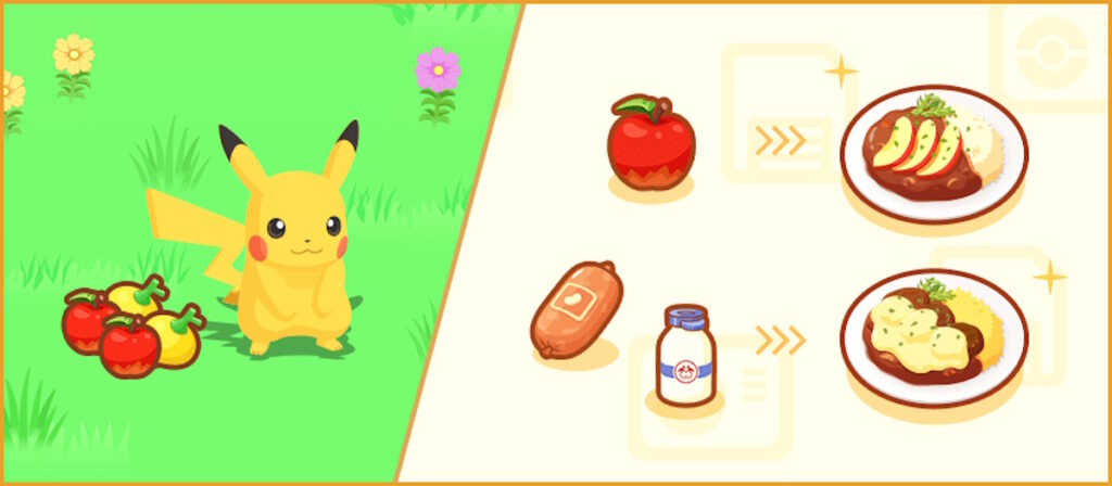 Pokémon Sleep Raccolta Ingredienti e Ricette