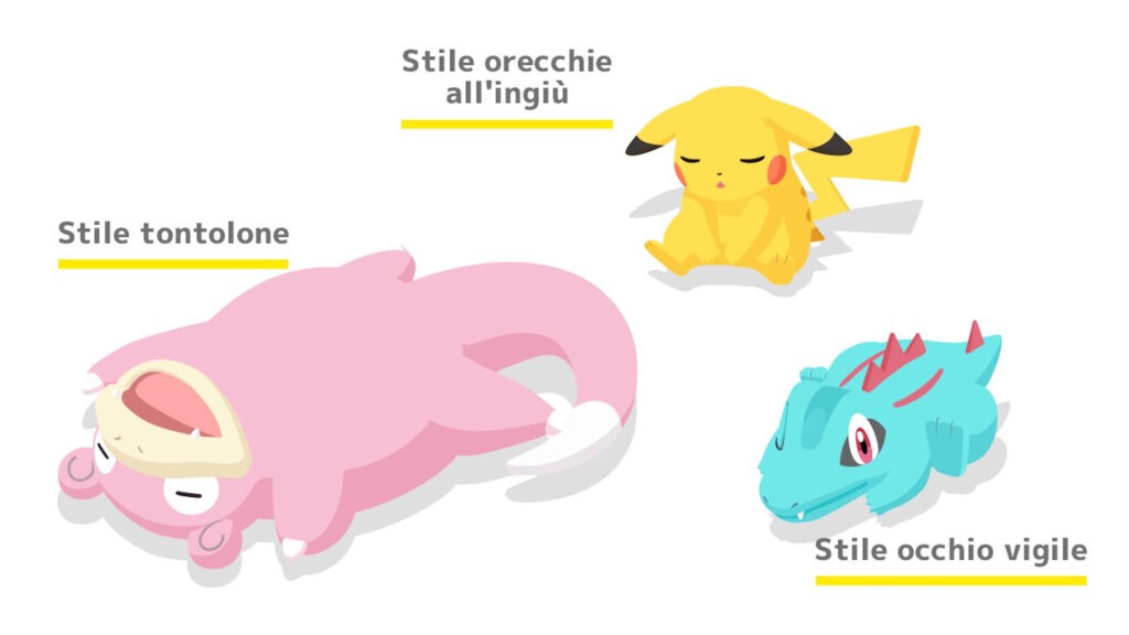 Pokémon Sleep Stili di Sonno