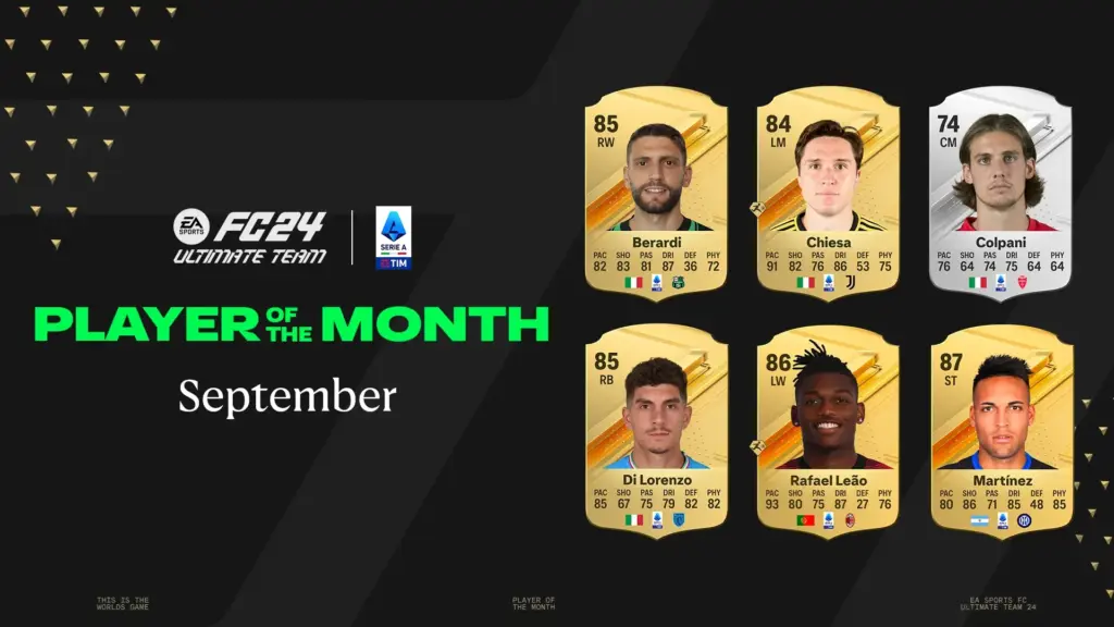 candidati serie a potm settembre ea sports fc 24