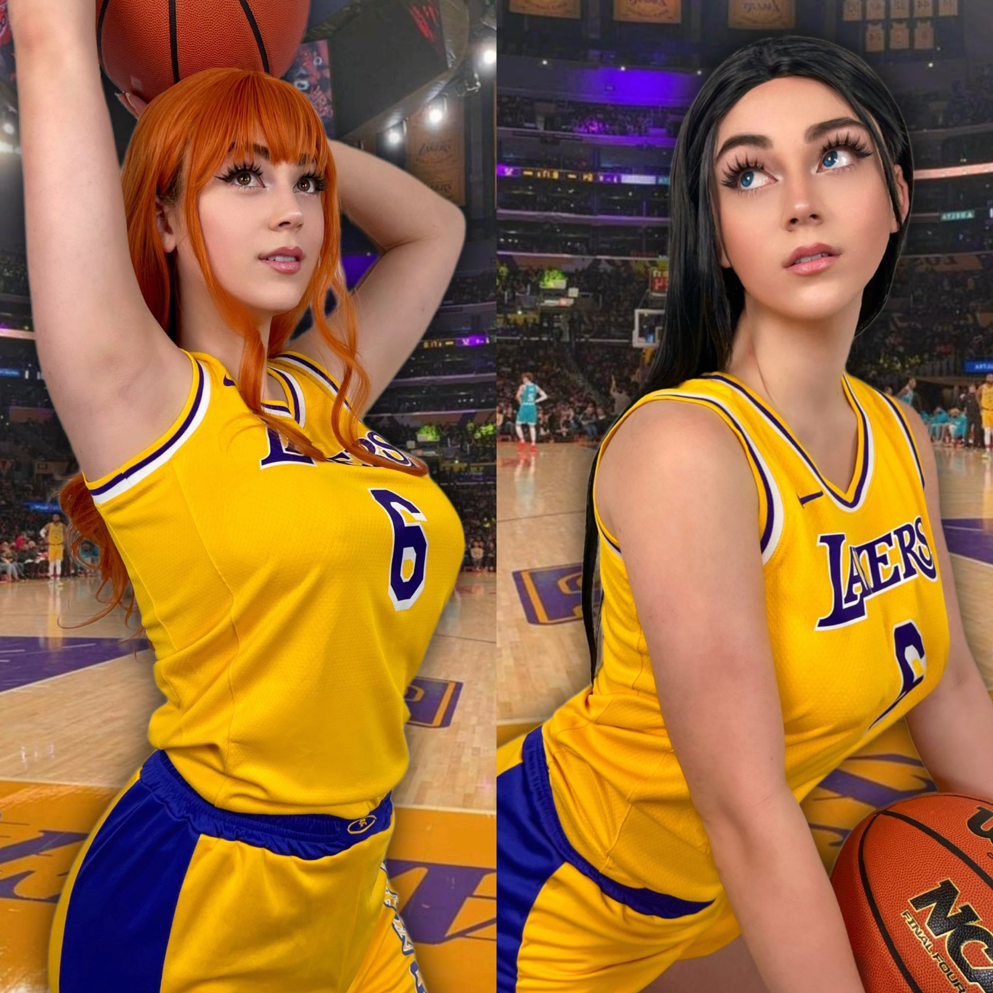 One Piece: Nami e Nico Robin giocano per i Lakers in questo originale ...