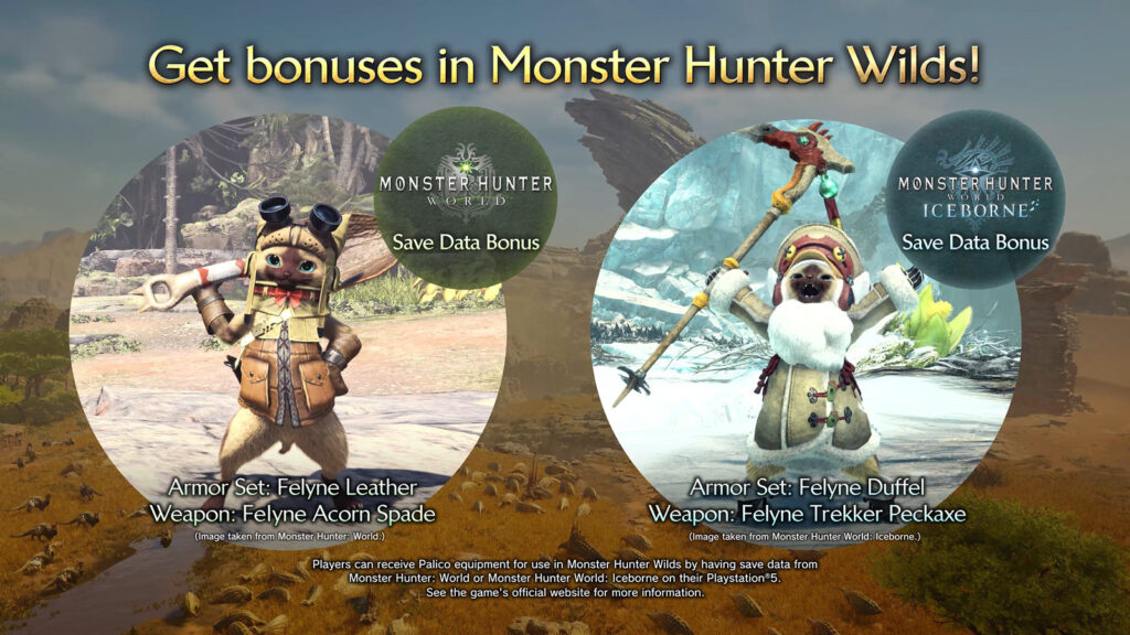 Monster Hunter Wilds Bonus Salvataggi World e Iceborne