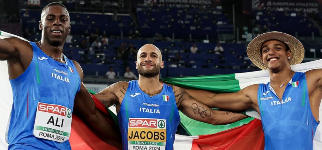 Chituru Ali, Marcel Jacobs e Lorenzo Simonelli agli Europei 2024