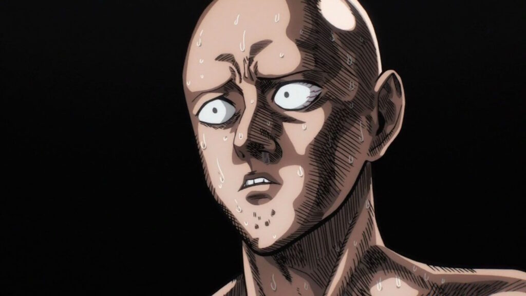 One Punch Man Saitama sbigottito