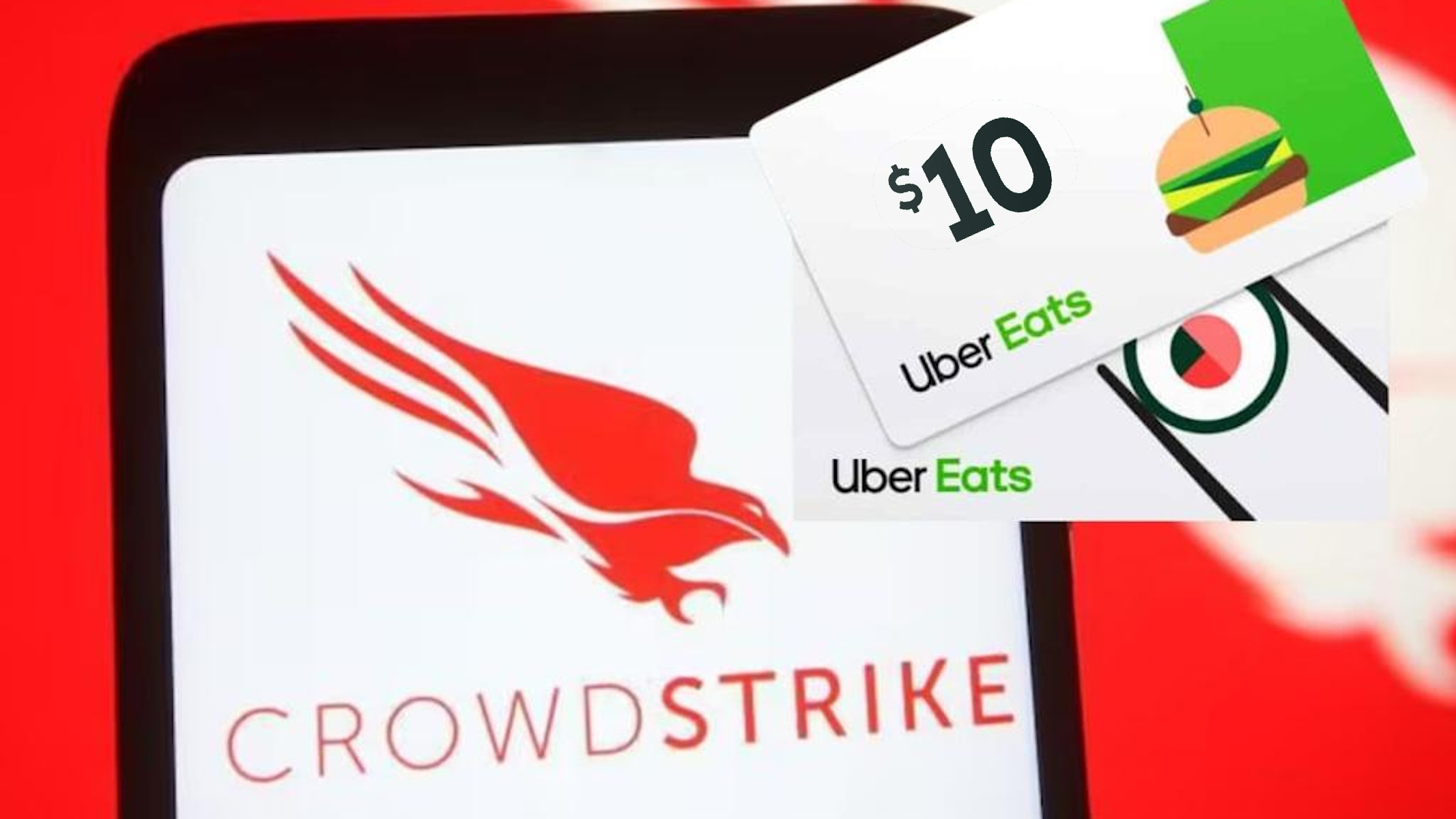 Gift Card Uber Eats da 10 dollari diffuse da CrowdStrike