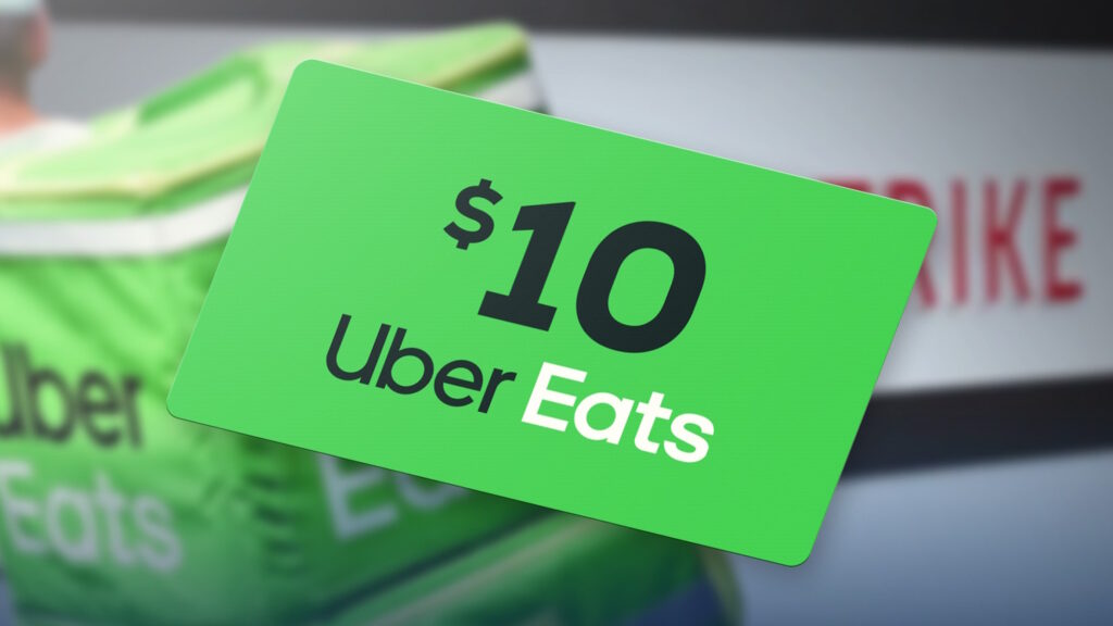 Gift Card Uber Eats da 10 dollari diffuse da CrowdStrike