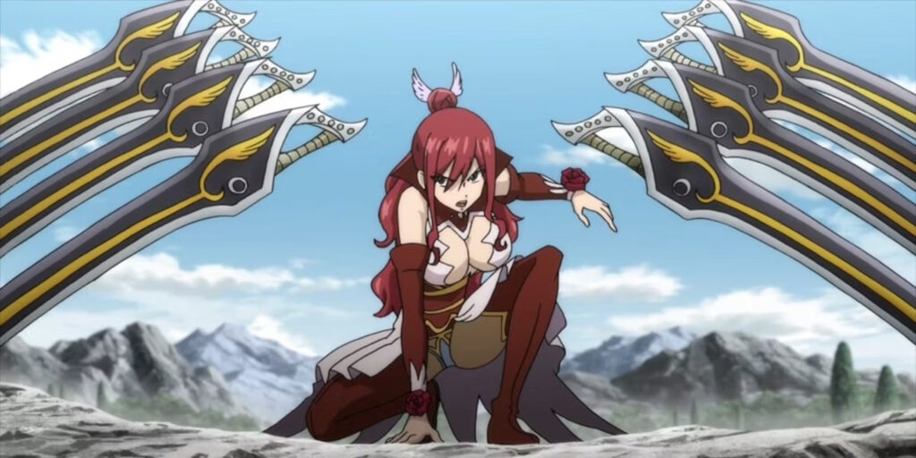 Fairy Tail Erza con l'armatura Ataraxia