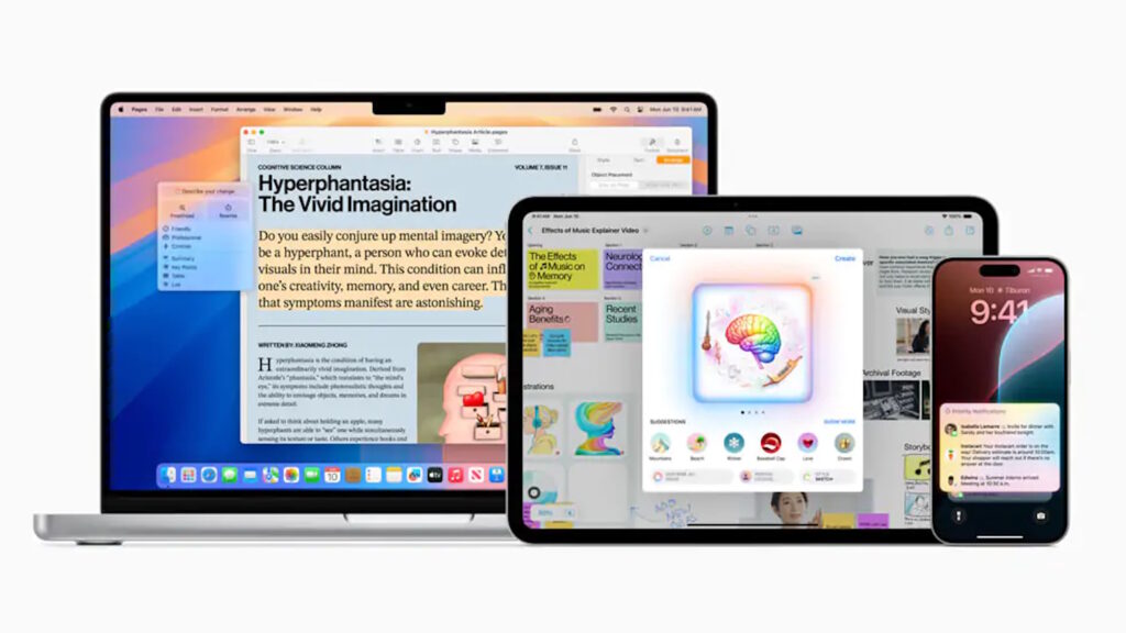 Apple Intelligence in arrivo sui dispositivi iOS