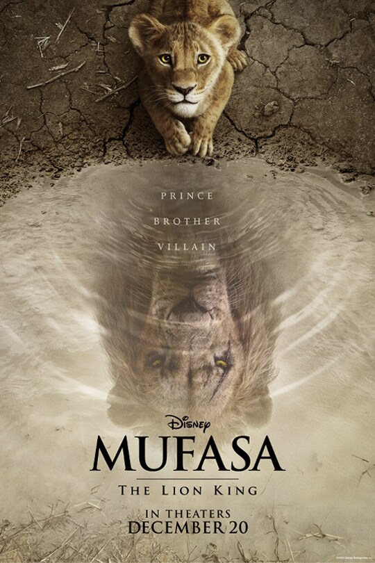 Locandina ufficiale di Mufasa: il re Leone