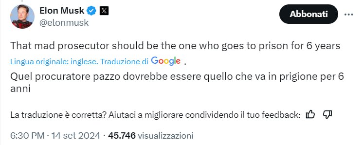 Open Arms, Matteo Salvini, Elon Musk