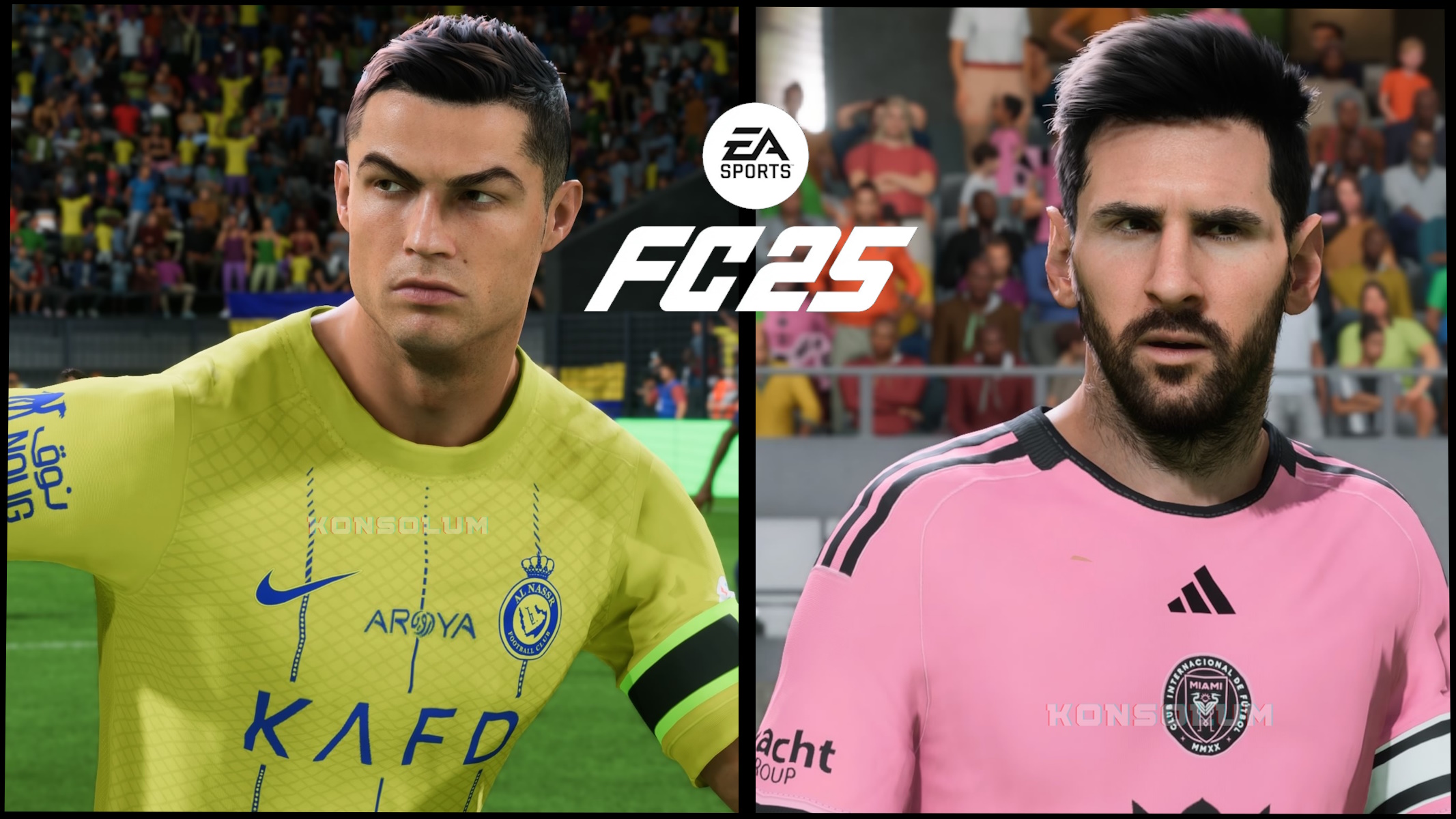 EA Sports FC 25 Messi e Ronaldo