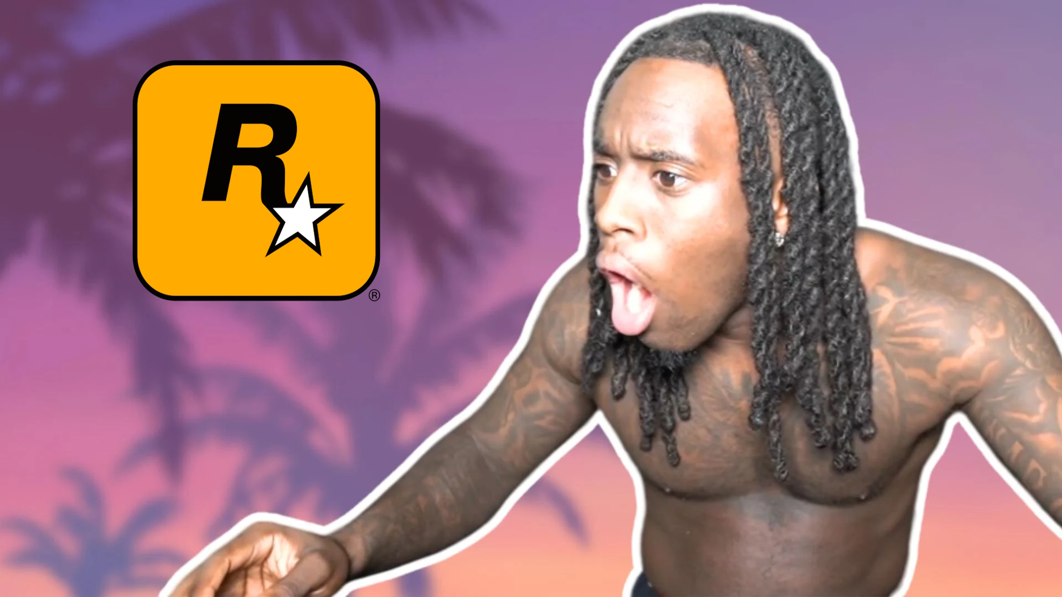 Reazione di Kai Cenat al messaggio di Rockstar Games