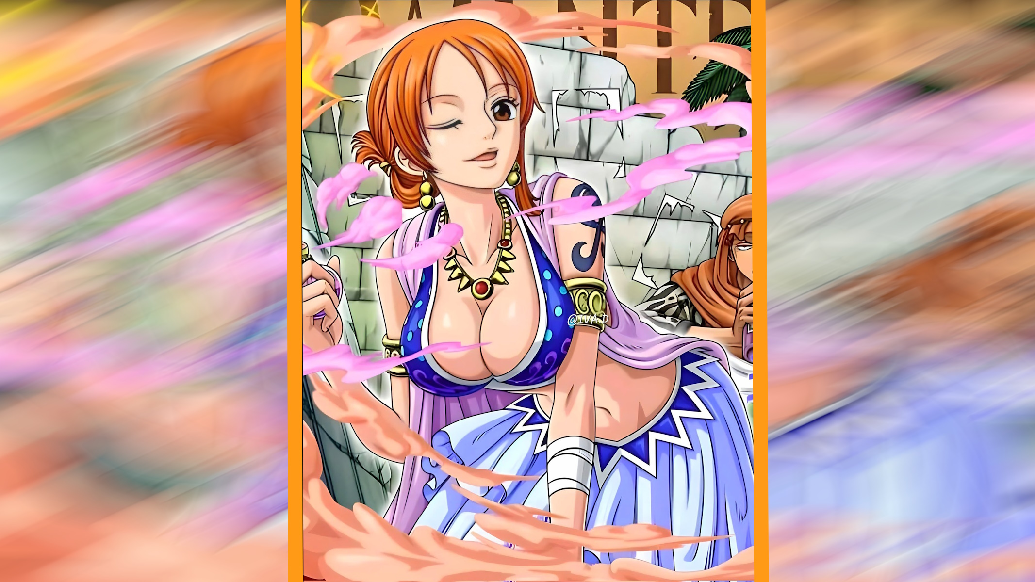 Nami di One Piece negli abiti di Alabasta