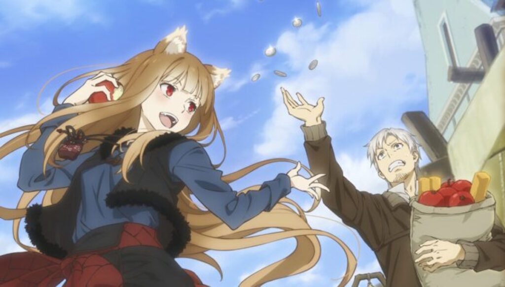 Spice and Wolf i protagonisti Holo e Lawrence