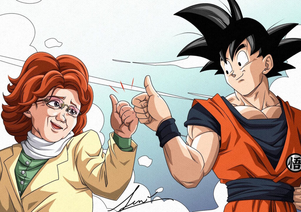 Masako Nozawa e Goku di Dragon Ball