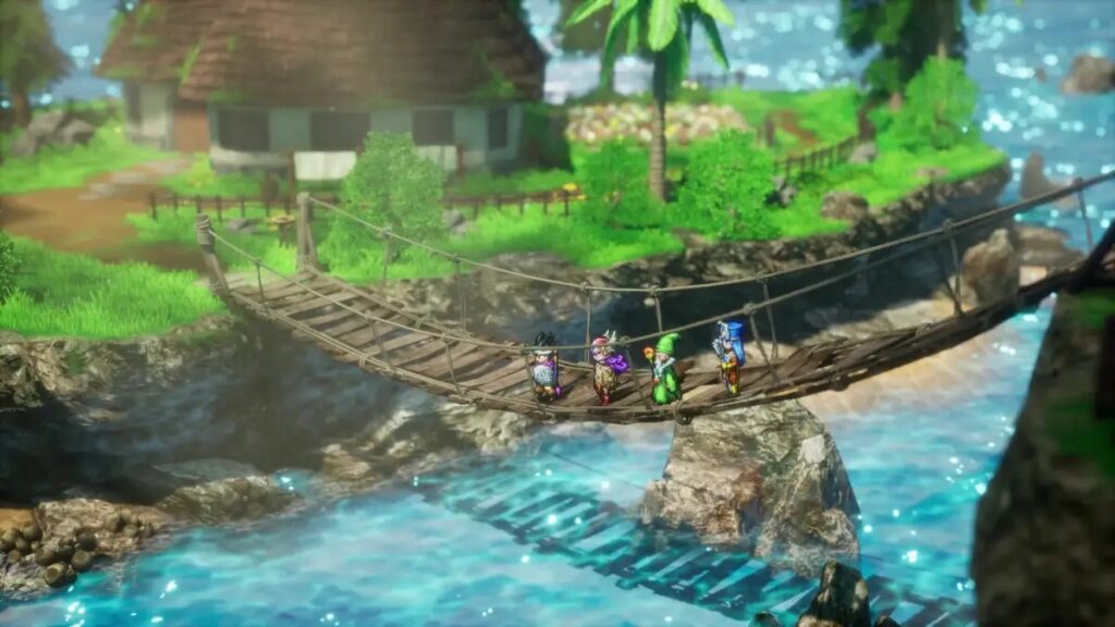 Dragon Quest 3 HD 2D Remake bridge