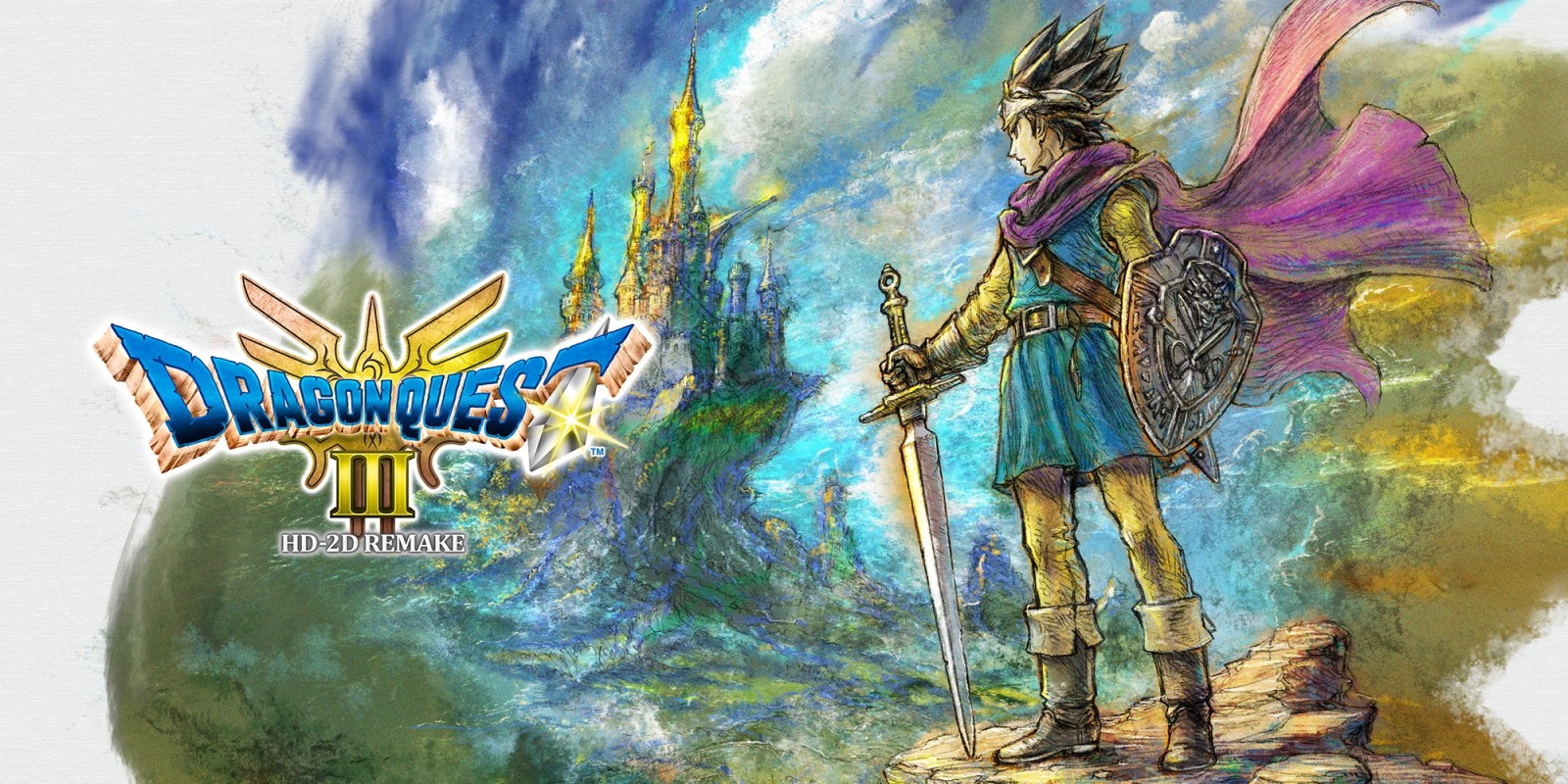 Dragon Quest 3 HD-2D Remake keyart Square Enix