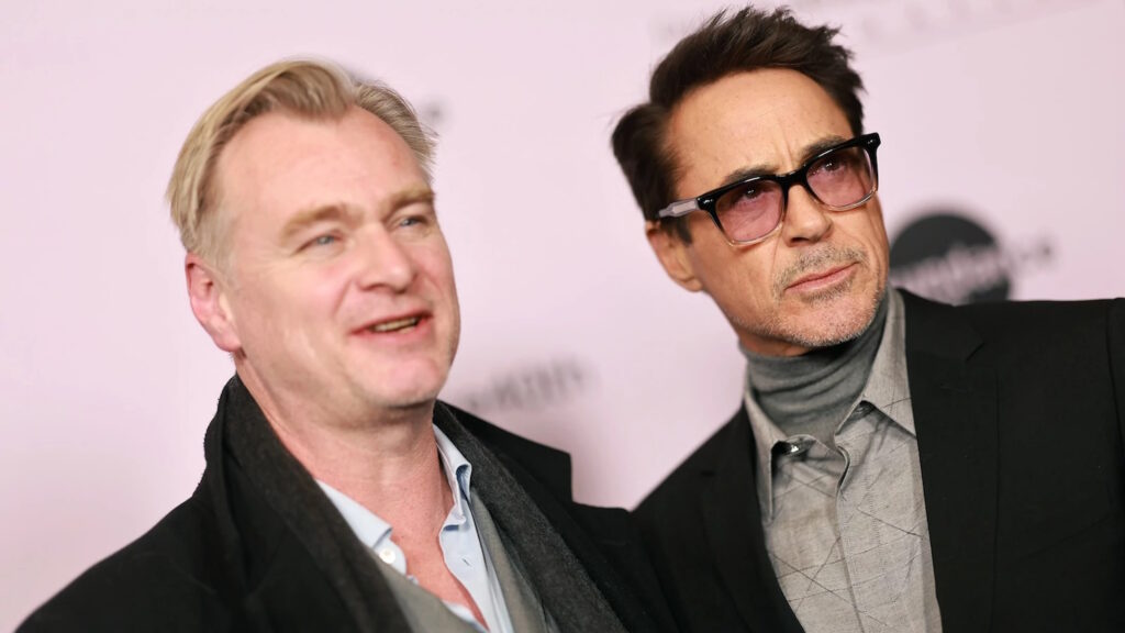 Christopher Nolan e Robert Downey Jr.