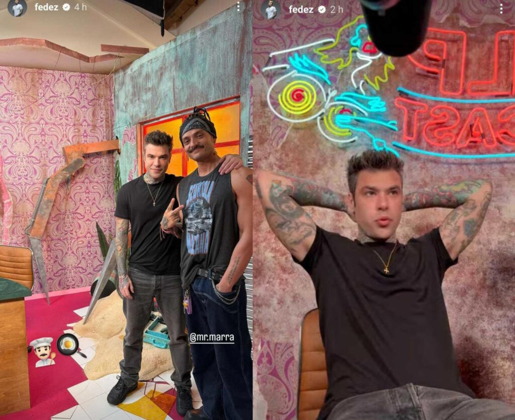 Le storie di Fedez e Marra sul nuovo podcast