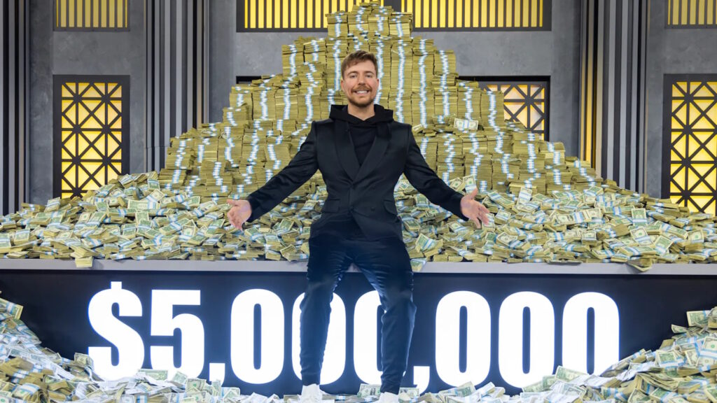 Montepremi di MrBeast per Beast Games da 5 milioni di dollari