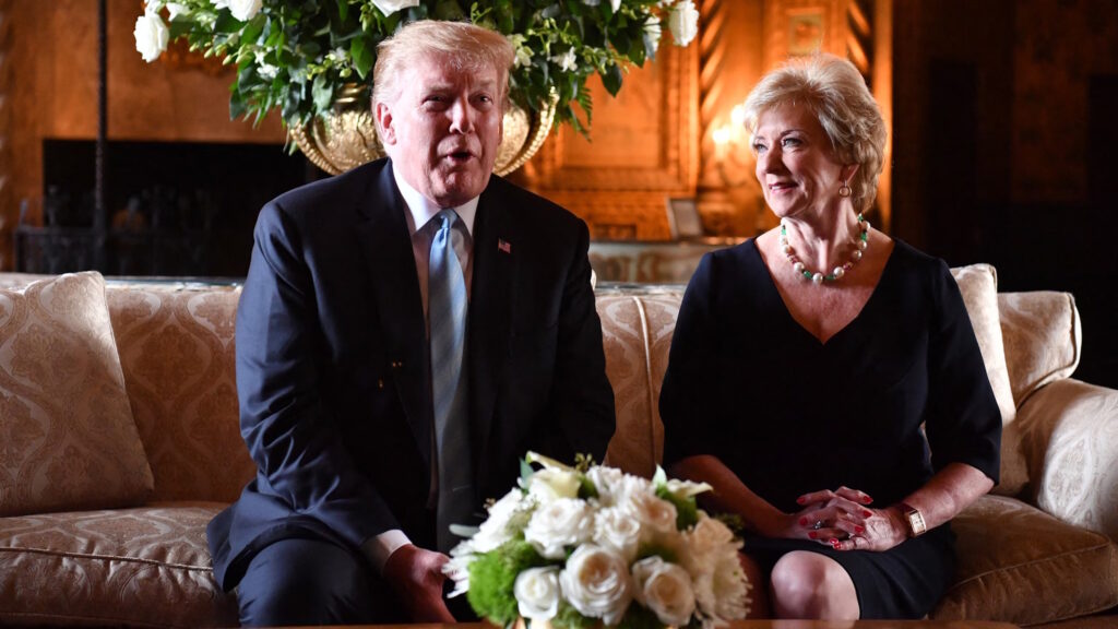 Donald Trump e Linda McMahon