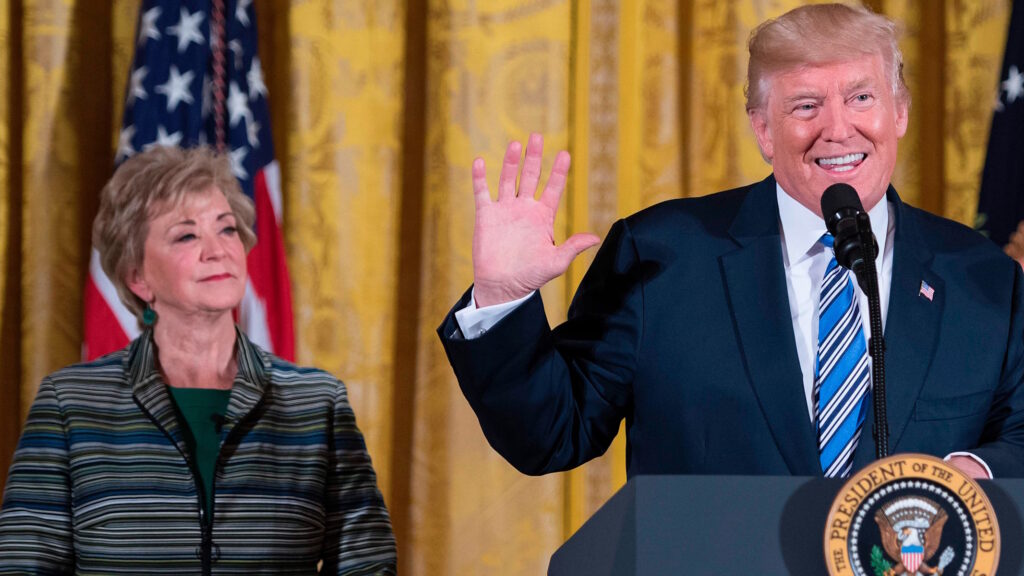 Donald Trump e Linda McMahon