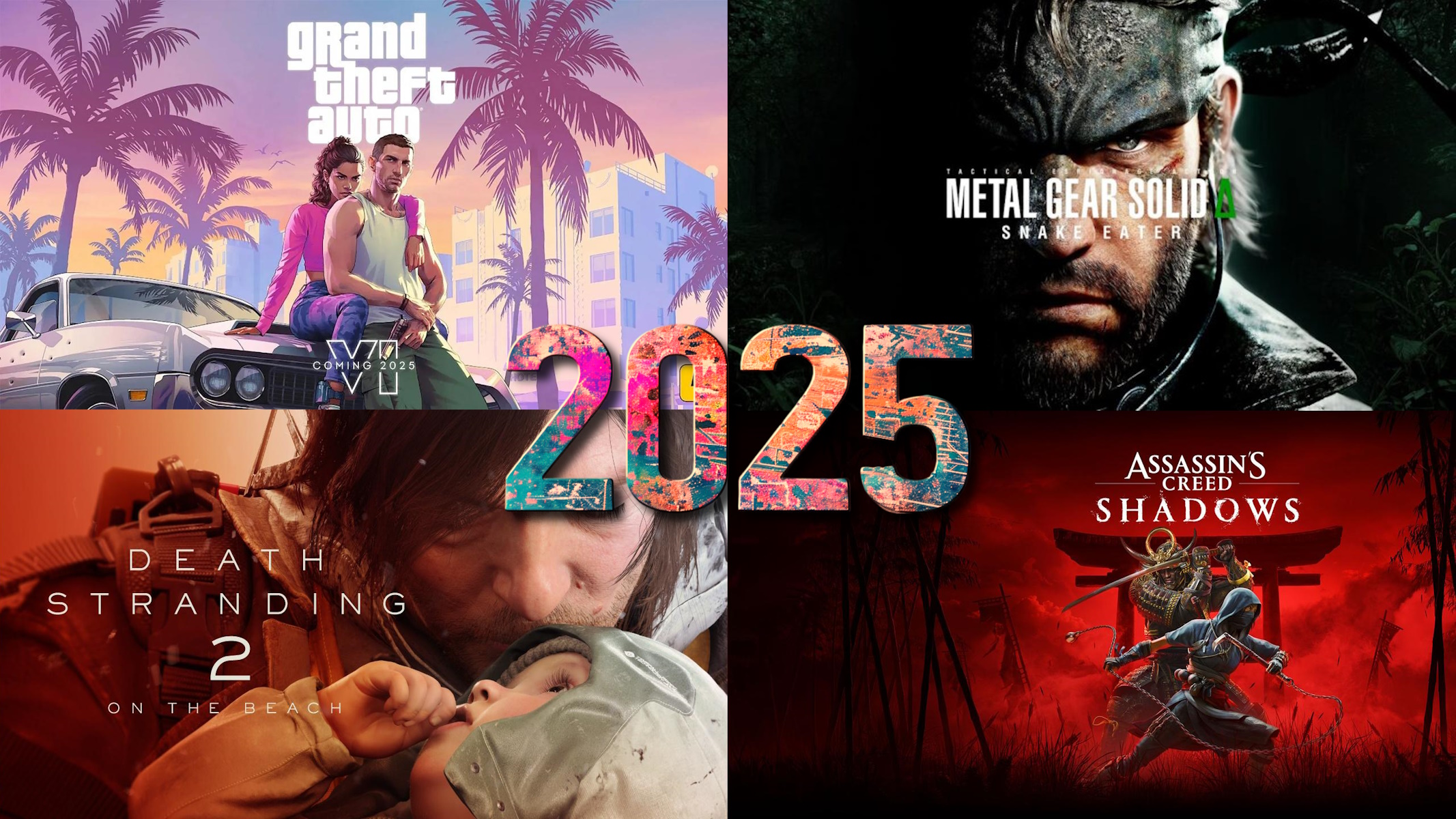 Il 2025 del gaming sarà fantastico con titoli come GTA 6, Death Stranding 2, Metal Gear Solid Delta e Assassin's Creed Shadows