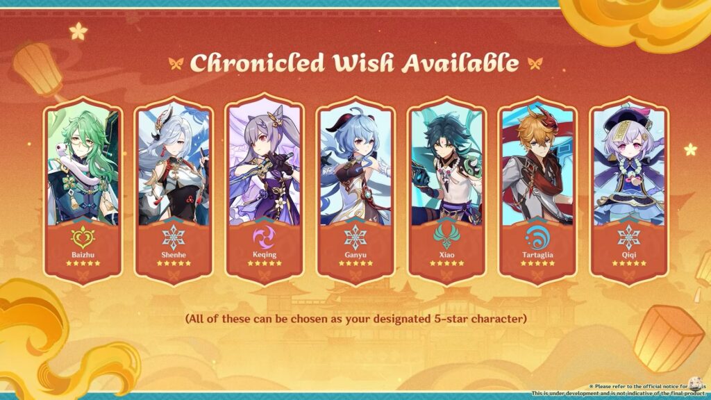 genshin impact chronicle banner