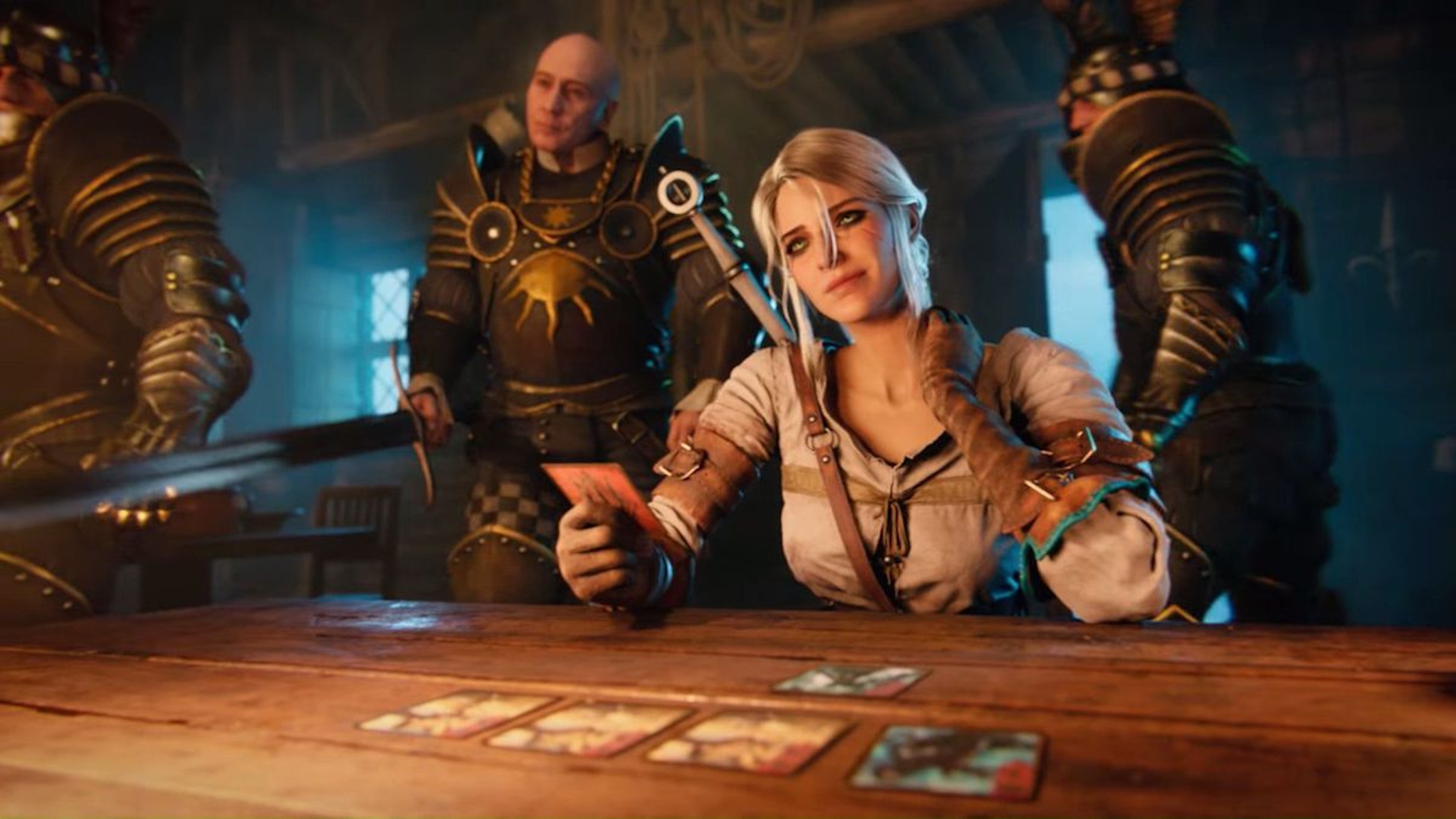 Ciri gioca a Gwent in The Witcher 3