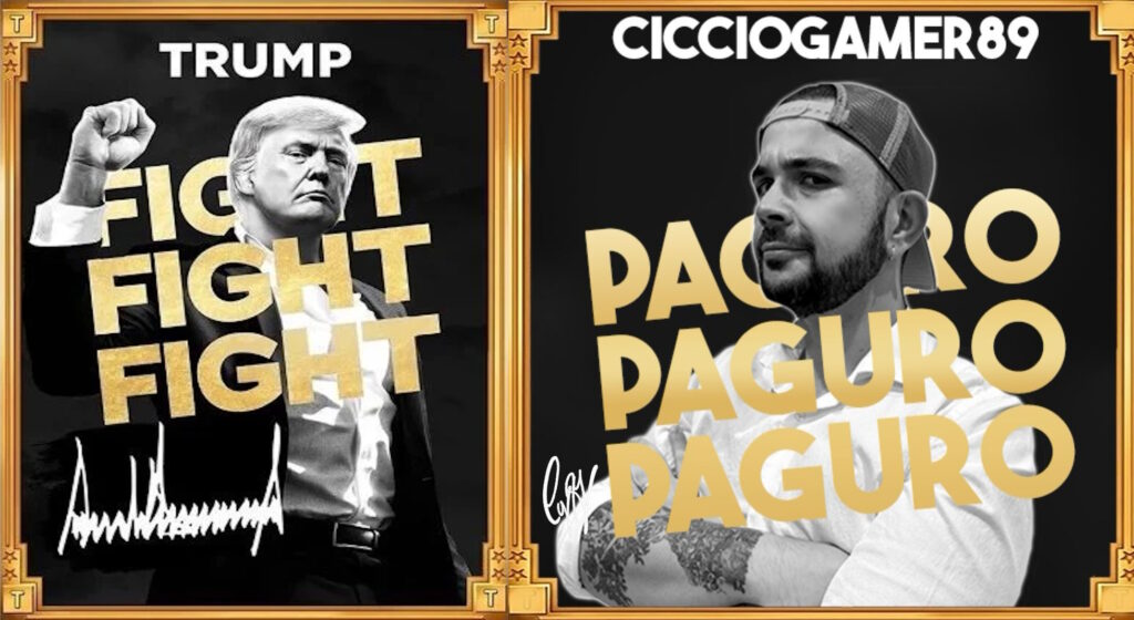 immagine promozionale della meme coin di Trump e CiccioGamer89