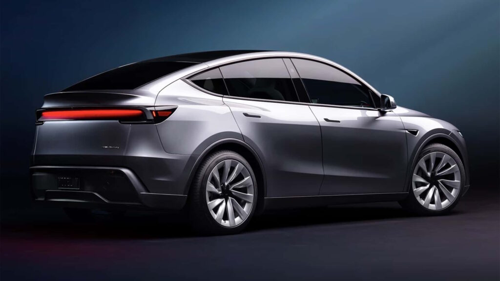 Tesla Model Y Juniper 2025 Lato