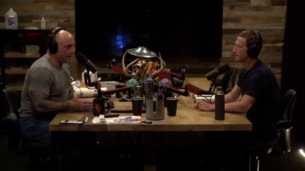 Mark Zuckerberg al podcast di Joe Rogan