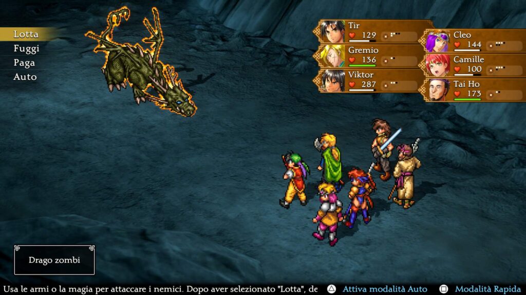 Suikoden HD Remaster, battle