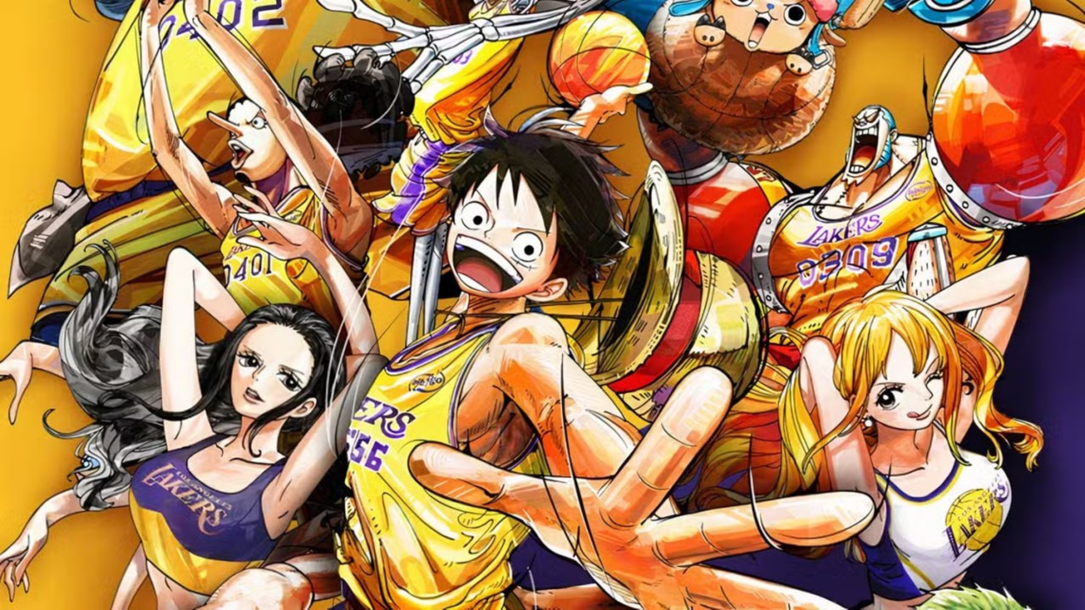 One Piece x Los Angeles Lakers: I Mugiwara scendono in campo insieme a Iñaki Godoy