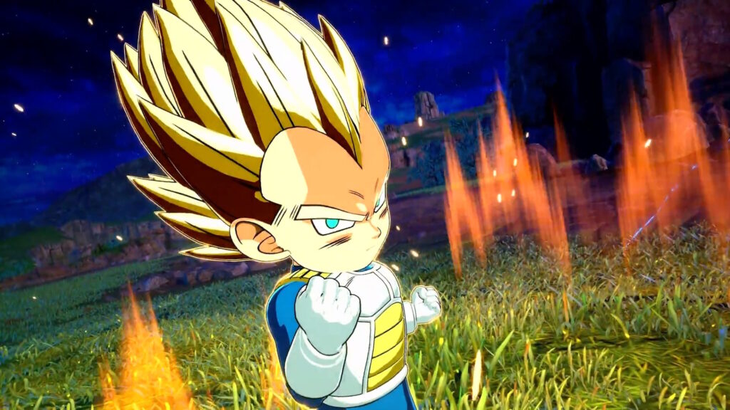 dragon ball sparking zero vegeta mini ssj