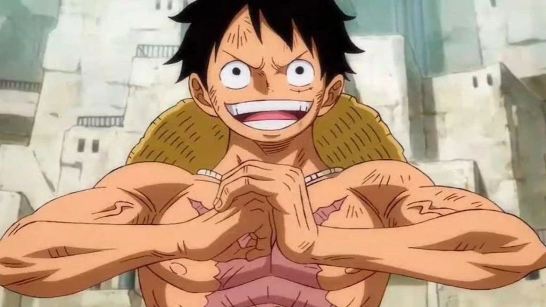 Luffy di one piece pronto a combattere